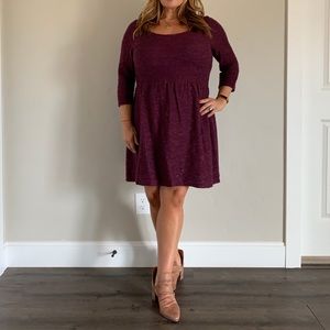 Maison Jules Sweater 3/4 Sleeve Sweater Dress